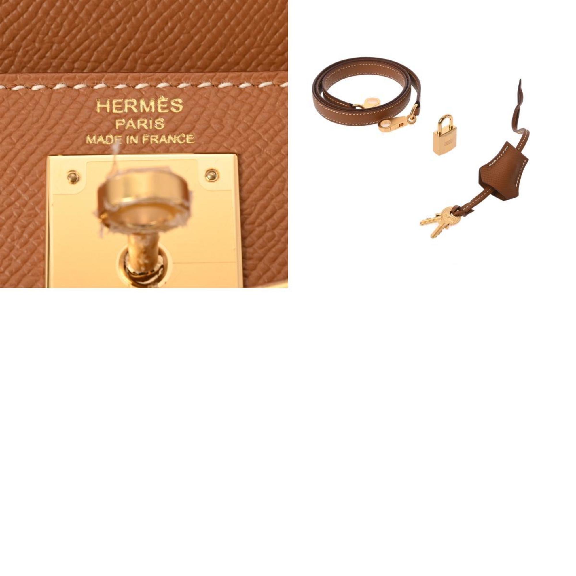 HERMES Kelly 28 Outer Stitching Gold Z Stamp (around 2021) Women's Epsom Leather Handbag