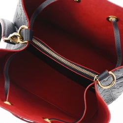 LOUIS VUITTON Louis Vuitton Monogram Empreinte NeoNoe Marine Rouge M45306 Women's Leather Handbag