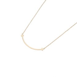 TIFFANY&Co. Tiffany T Smile Small Women's K18 Pink Gold Necklace