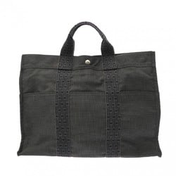 HERMES Hermes Air Line MM Grey Unisex Canvas Tote Bag