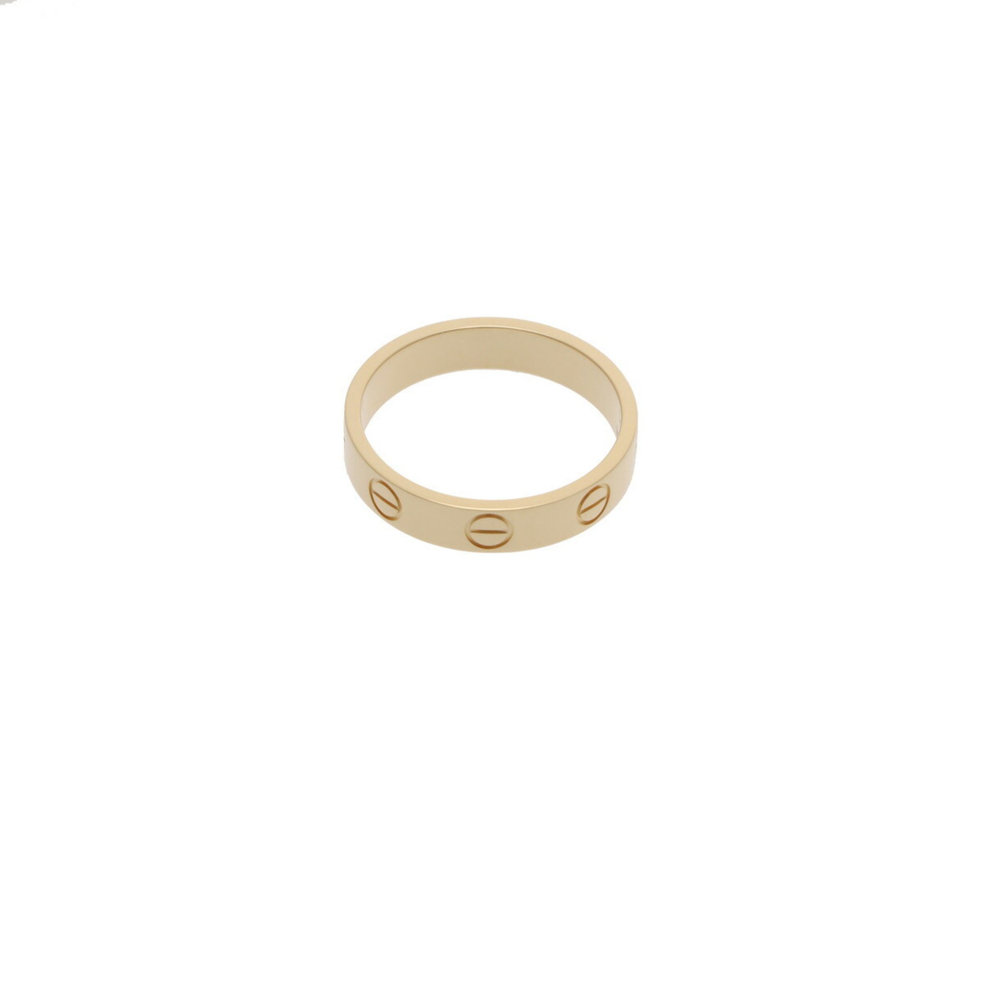 CARTIER Love Ring #49 Size 9 Women's K18 Yellow Gold