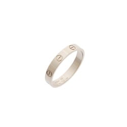 CARTIER Love Ring #59 Size 18.5 Women's K18 White Gold