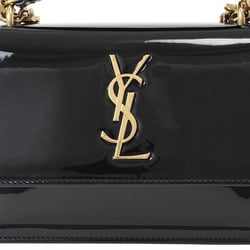 Saint Laurent Paris Sunset Chain Shoulder Bag Black 441972 Women's Enamel SAINT LAURENT