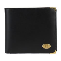 Dunhill Oxford Bi-fold Wallet L2FA92A Calf Leather Black Plate