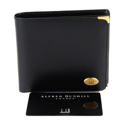 Dunhill Oxford Bi-fold Wallet L2FA92A Calf Leather Black Plate