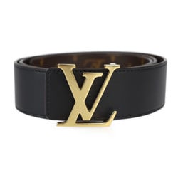 LOUIS VUITTON Louis Vuitton Santur LV Initial 40MM Belt M0566U Size 90 36 Monogram Canvas Leather Brown Black Reversible