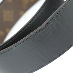 LOUIS VUITTON Louis Vuitton Santur LV Initial 40MM Belt M0566U Size 90 36 Monogram Canvas Leather Brown Black Reversible