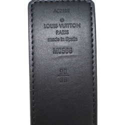 LOUIS VUITTON Louis Vuitton Santur LV Initial 40MM Belt M0566U Size 90 36 Monogram Canvas Leather Brown Black Reversible