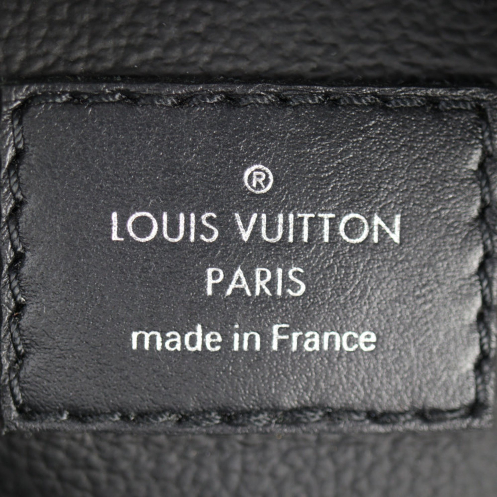 LOUIS VUITTON Louis Vuitton Locker Dopp Kit Second Bag M83113 Monogram Eclipse Leather Black Grey Clutch Handbag Pouch