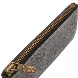 LOUIS VUITTON Louis Vuitton Monogram Pochette Cle Brown M62650 Unisex Canvas Coin Case