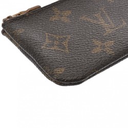 LOUIS VUITTON Louis Vuitton Monogram Pochette Cle Brown M62650 Unisex Canvas Coin Case