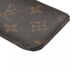 LOUIS VUITTON Louis Vuitton Monogram Pochette Cle Brown M62650 Unisex Canvas Coin Case