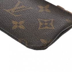 LOUIS VUITTON Louis Vuitton Monogram Pochette Cle Brown M62650 Unisex Canvas Coin Case