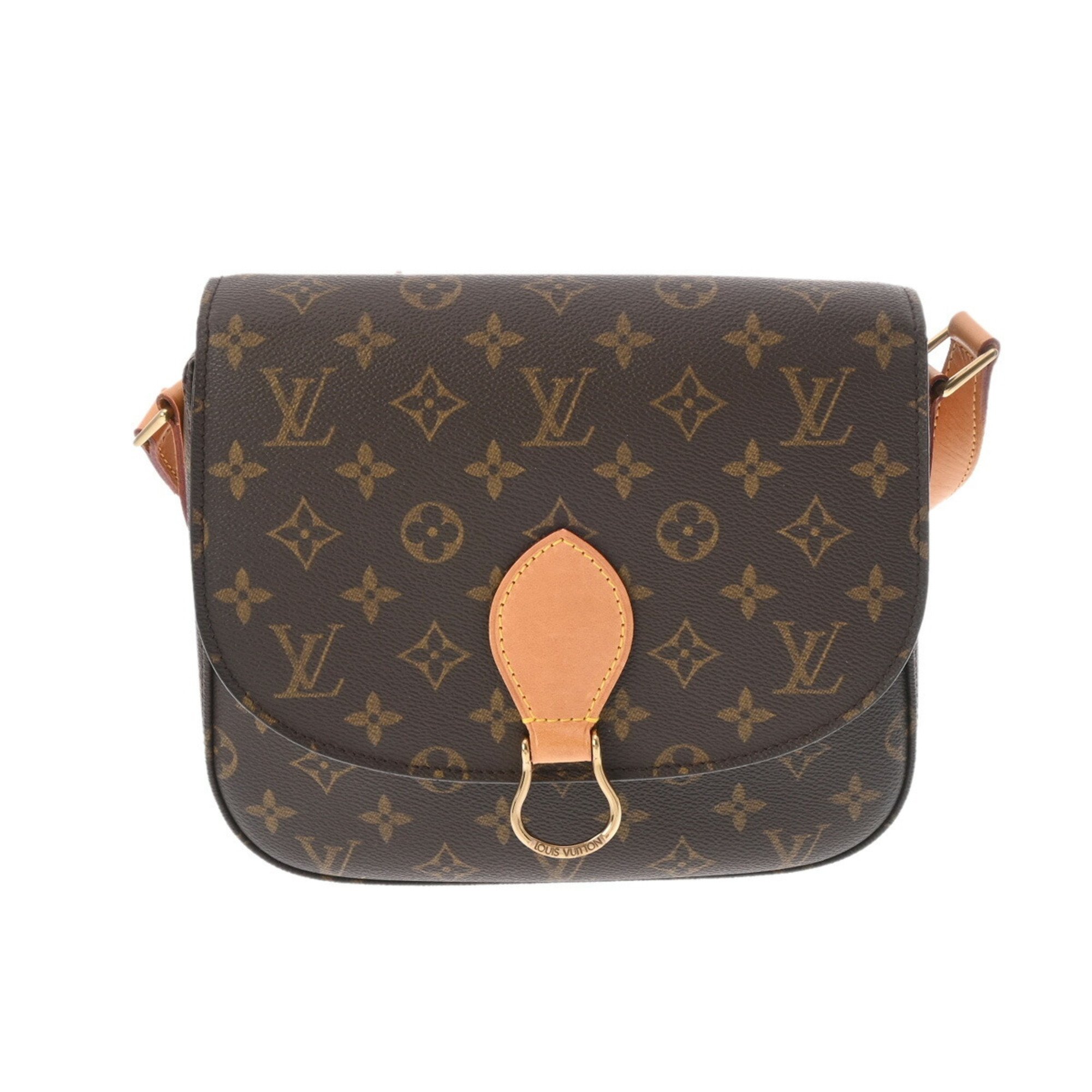 LOUIS VUITTON Louis Vuitton Monogram Saint-Cloud GM Brown M51242 Women's Canvas Shoulder Bag