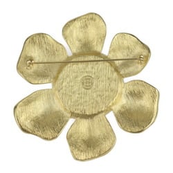 GIVENCHY Pin Brooch - Metal, fake pearl, gold, flower motif