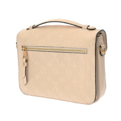 LOUIS VUITTON Louis Vuitton Monogram Empreinte Pochette Metis MM Creme M44072 Women's Bag