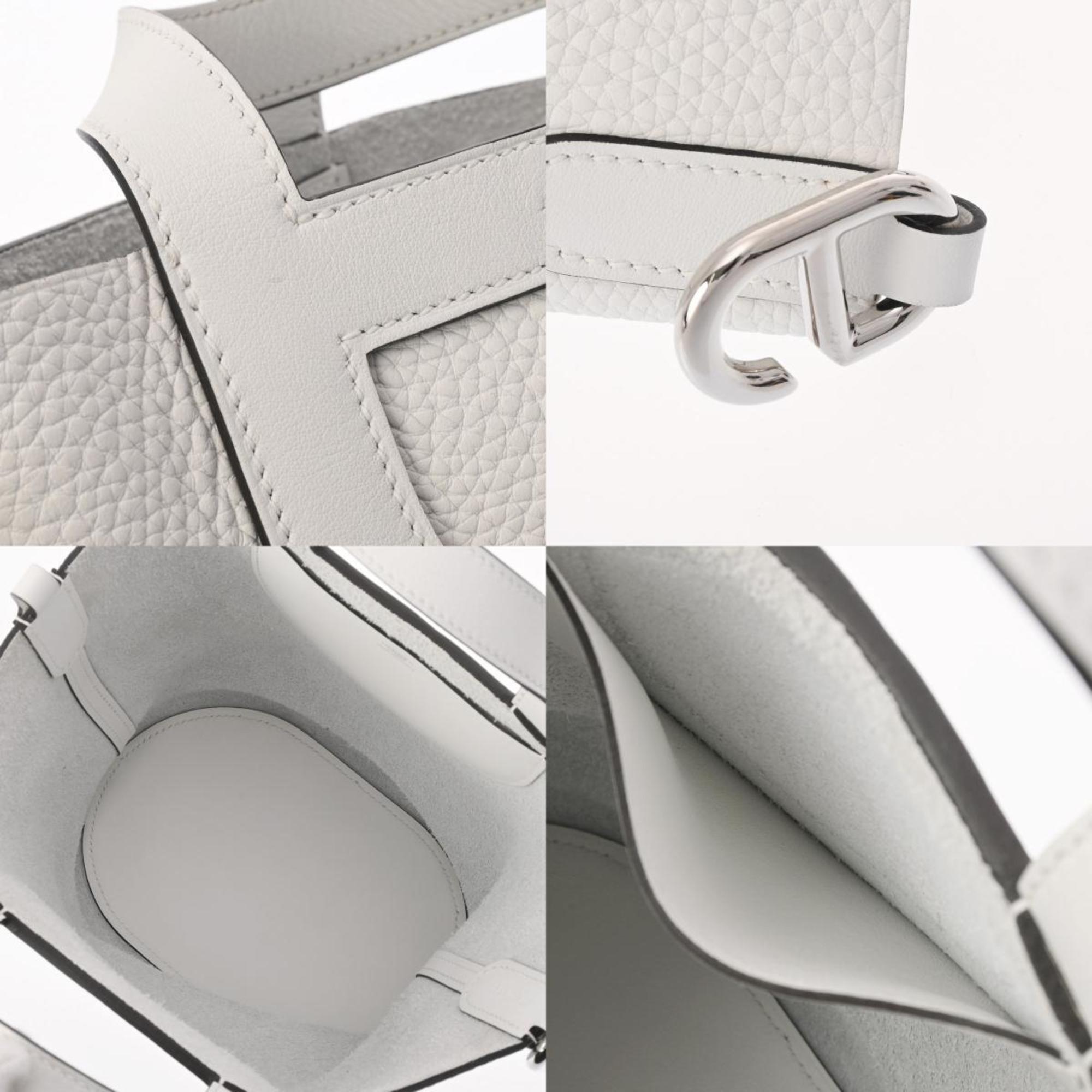 HERMES In the Loop 18 New White - B stamp (around 2023) Women's Taurillon Clemence/Swift leather handbag