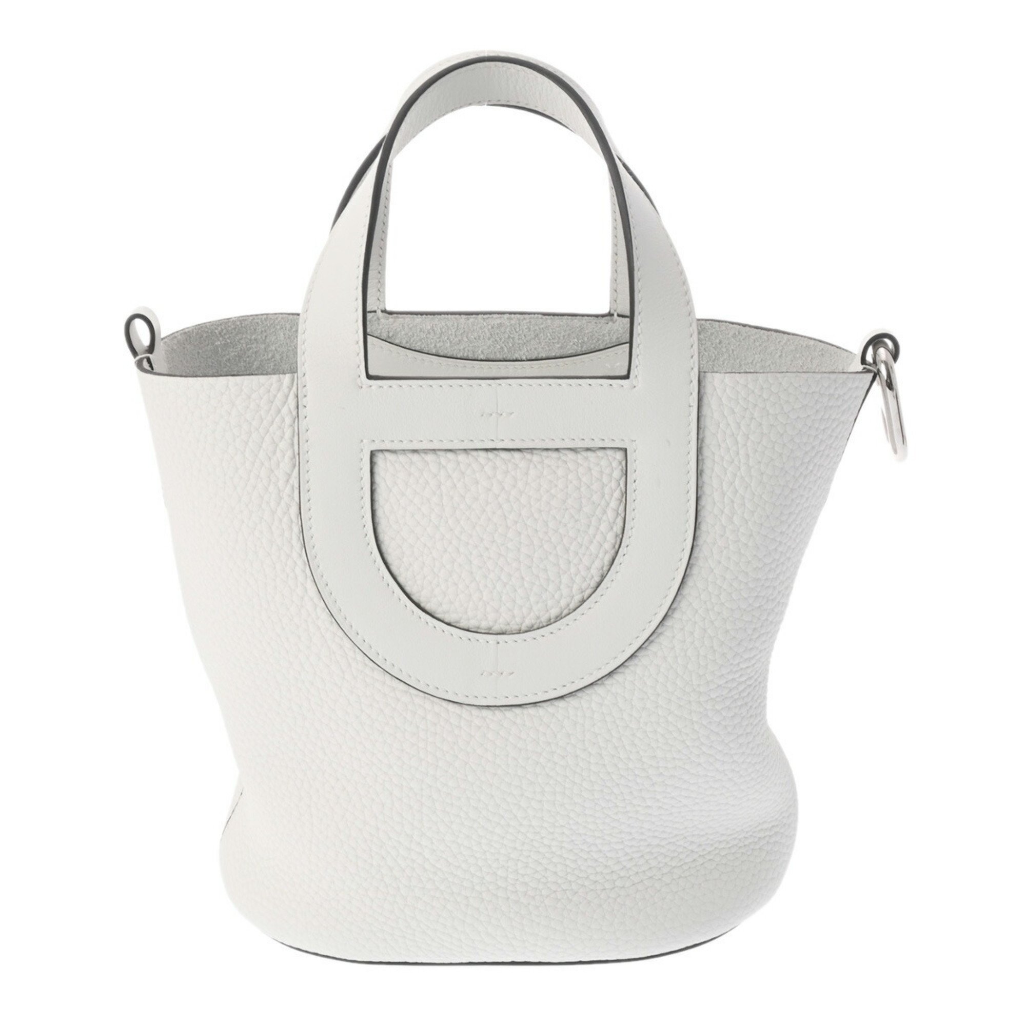 HERMES In the Loop 18 New White - B stamp (around 2023) Women's Taurillon Clemence/Swift leather handbag