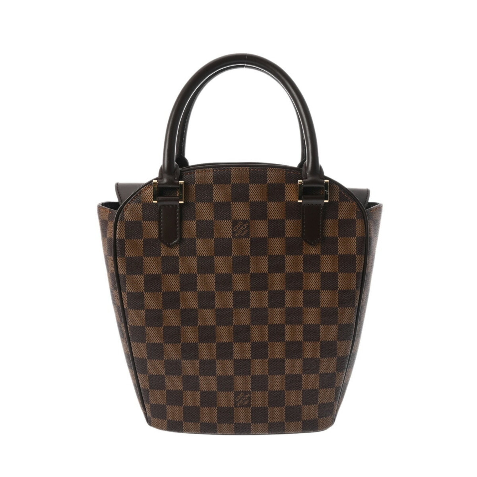 LOUIS VUITTON Damier Saria So Brown N51284 Women's Canvas Handbag