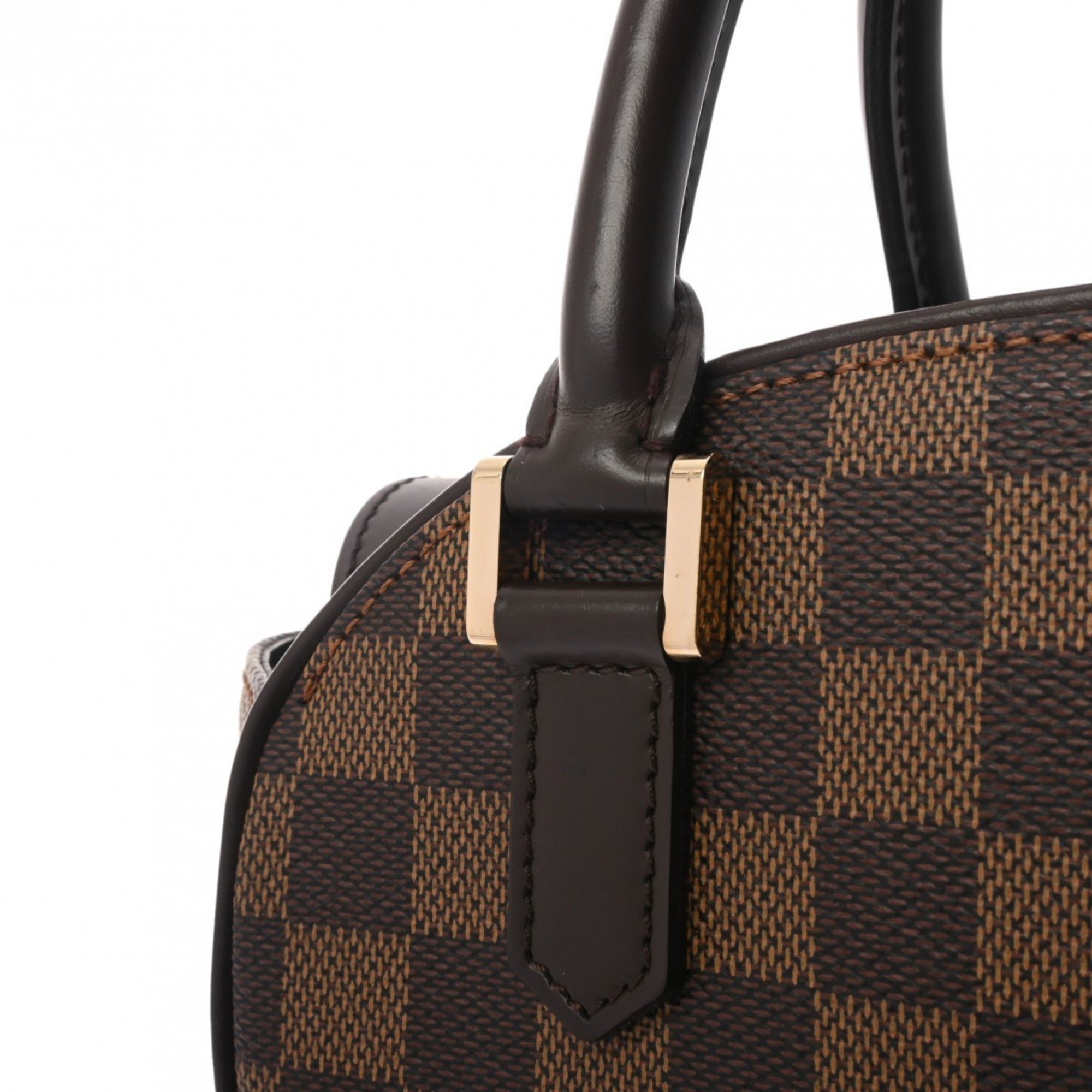 LOUIS VUITTON Damier Saria So Brown N51284 Women's Canvas Handbag