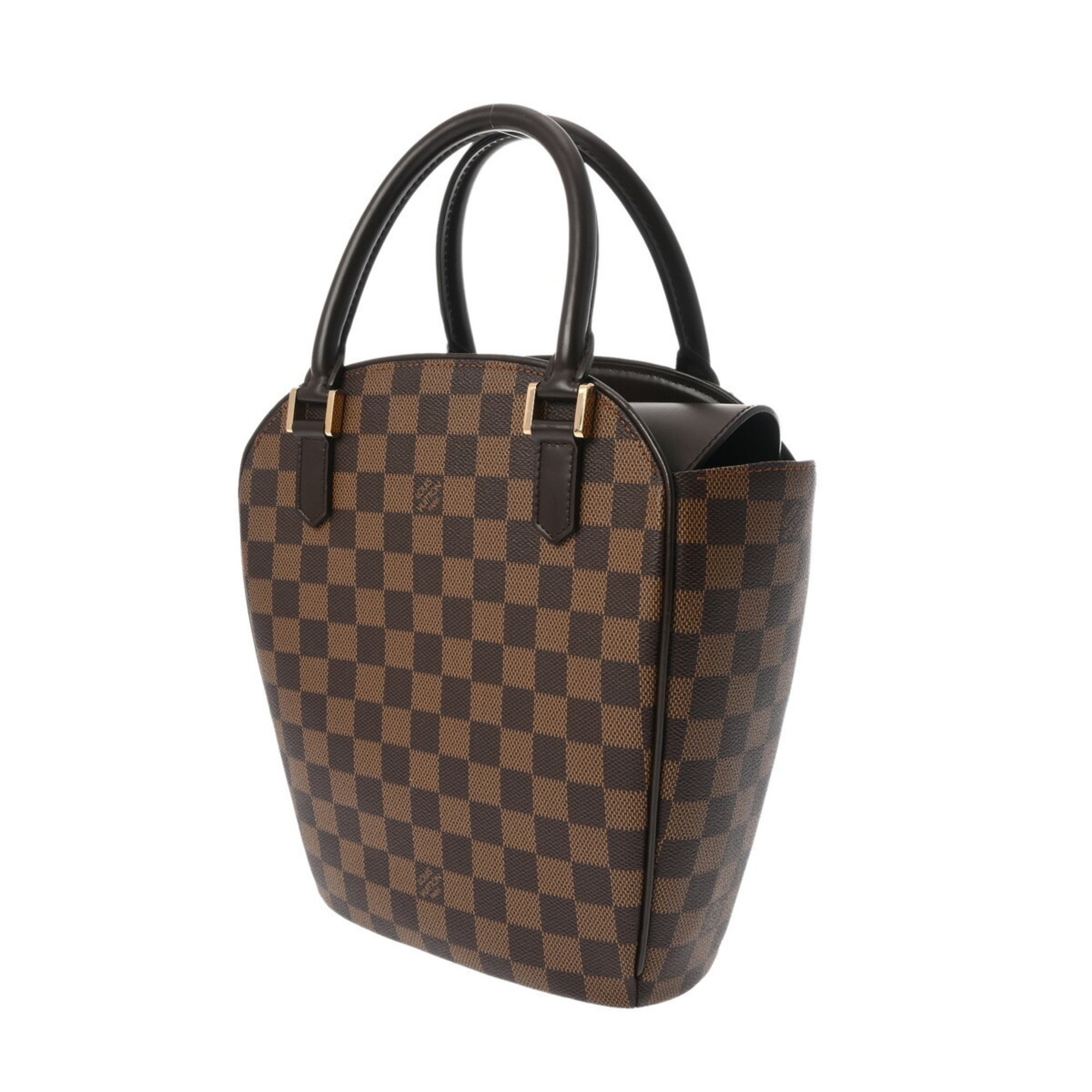 LOUIS VUITTON Damier Saria So Brown N51284 Women's Canvas Handbag