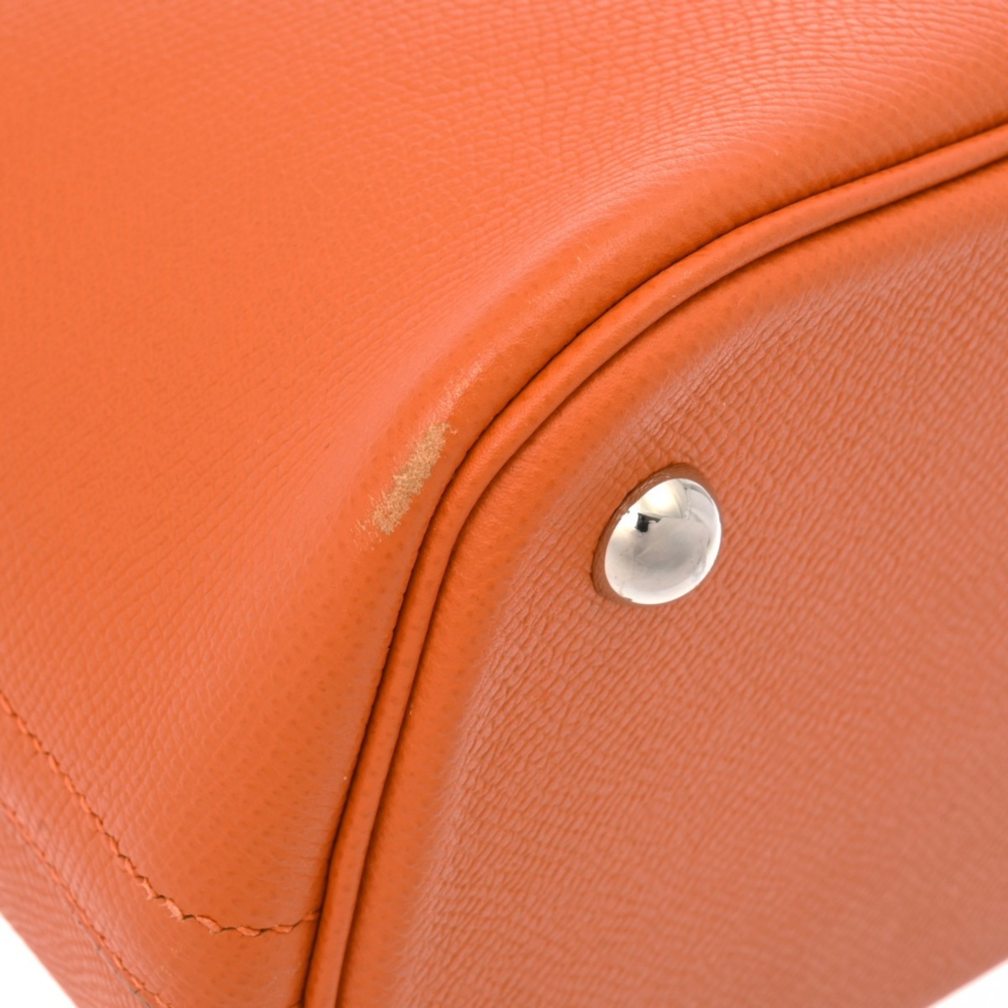 HERMES Bolide 31 Orange N Stamp (around 2010) Women's Epsom Leather Handbag