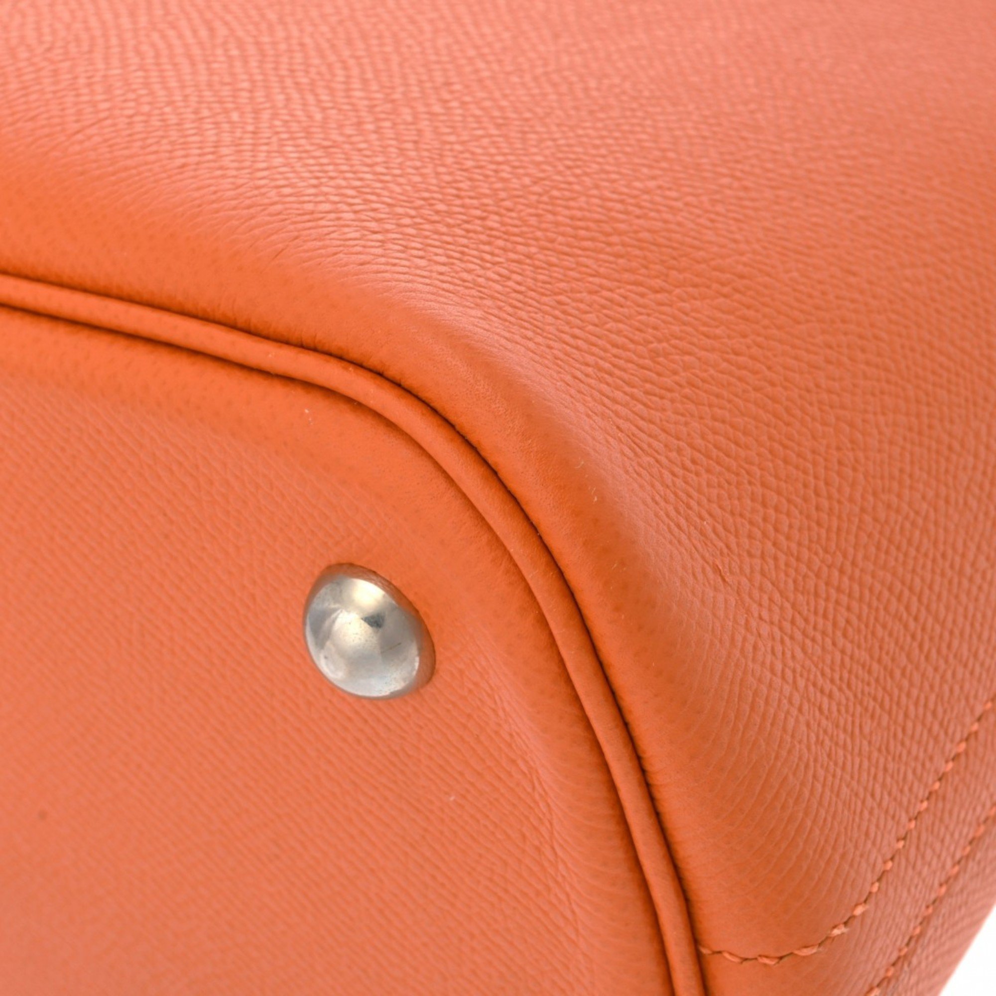 HERMES Bolide 31 Orange N Stamp (around 2010) Women's Epsom Leather Handbag