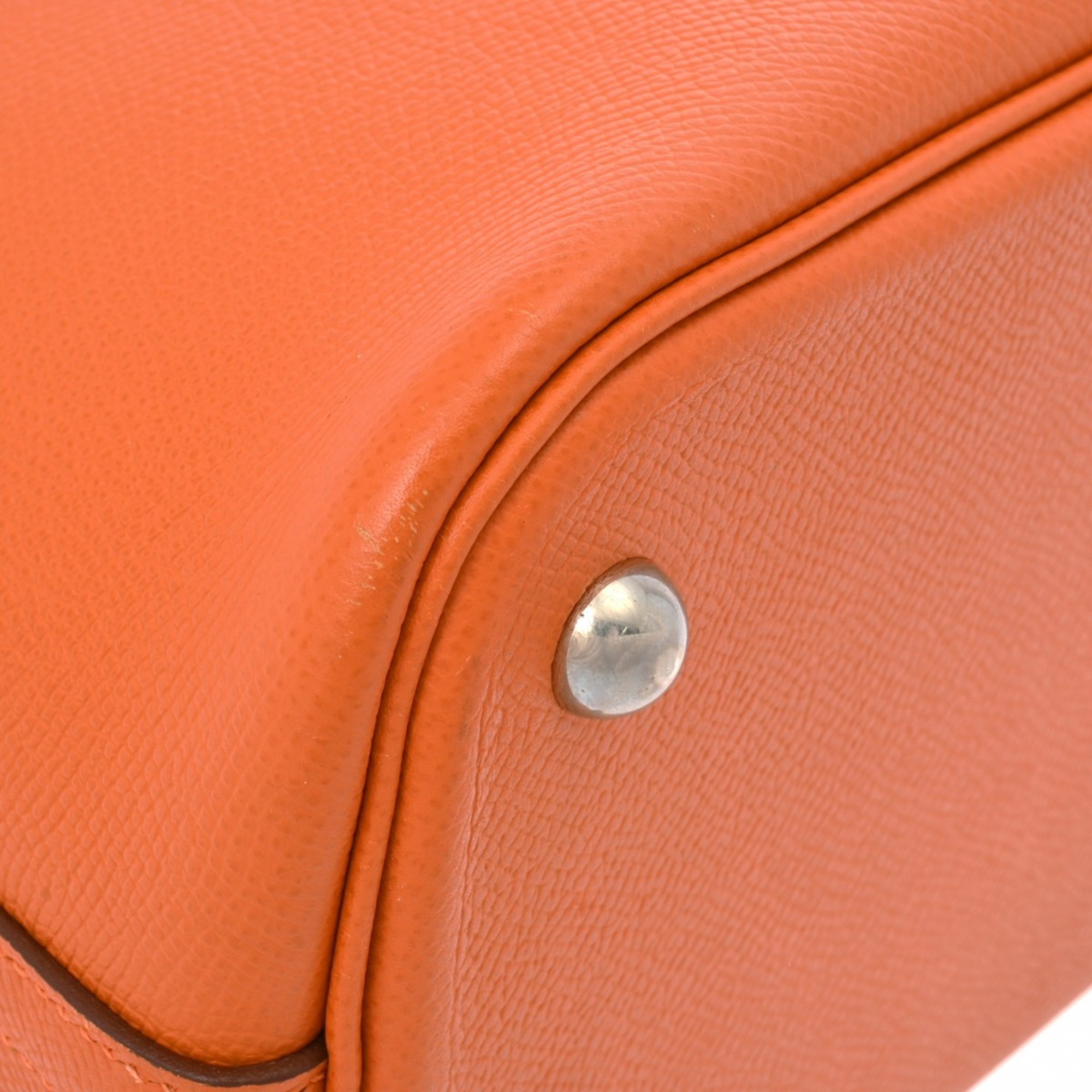 HERMES Bolide 31 Orange N Stamp (around 2010) Women's Epsom Leather Handbag