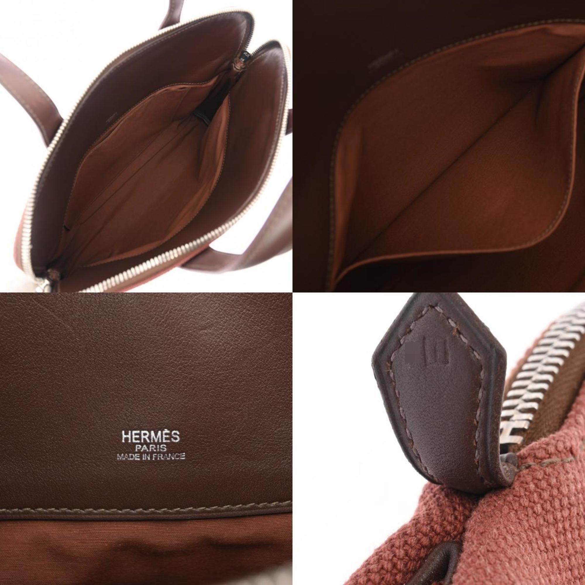 HERMES Hermes Sac Ibous PM Bordeaux □I stamp (around 2005) Women's Toile H Veau Swift handbag