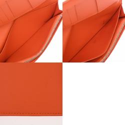 LOUIS VUITTON LV Aerogram Portefeuille Brazza NM Orange M81153 Men's Leather Long Wallet