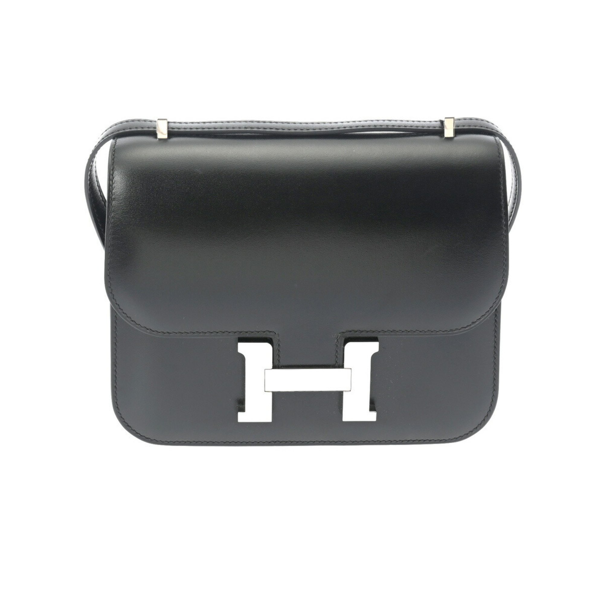 HERMES Constance 3 18 Black Y Stamp (around 2020) Women's Box Calf Shoulder Bag