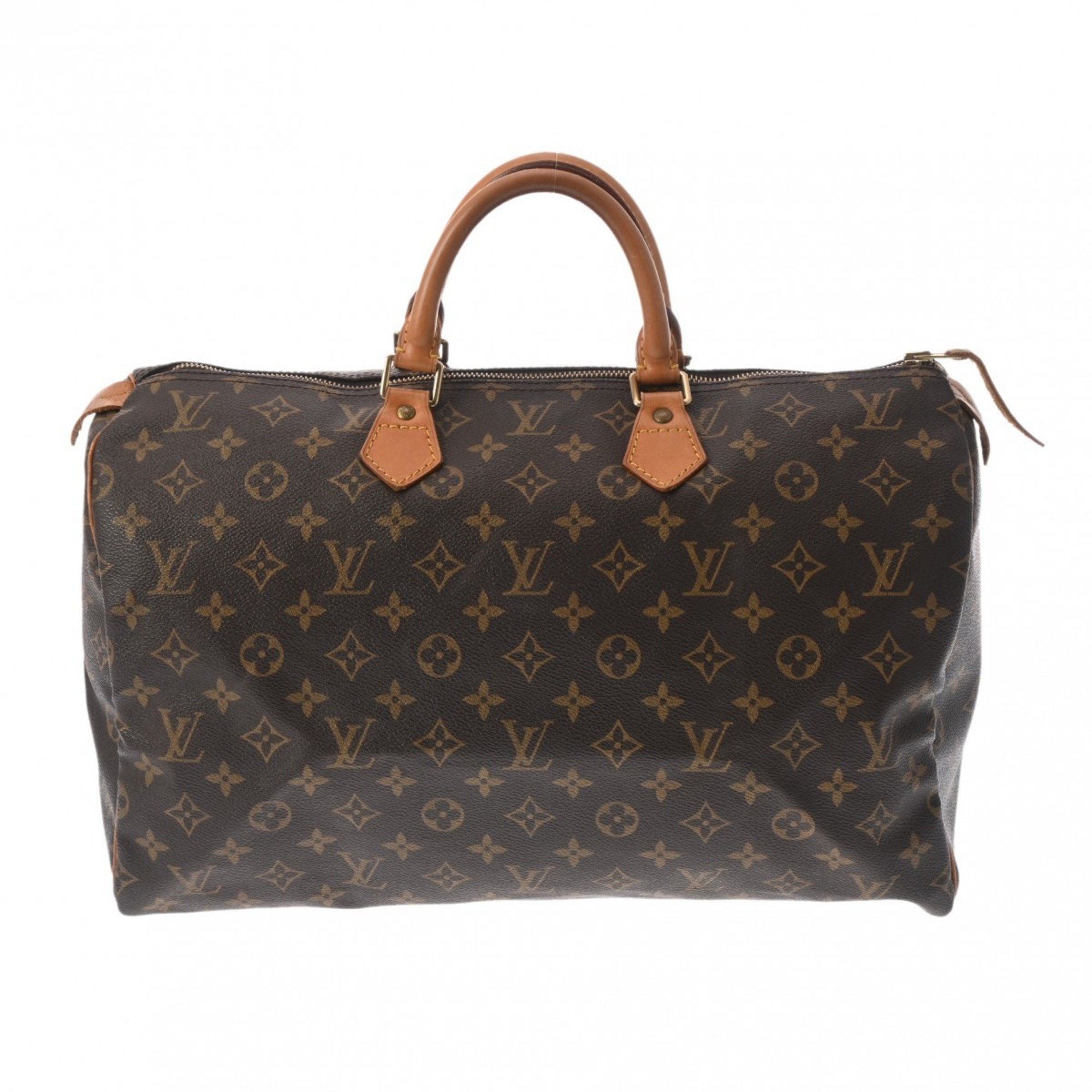 LOUIS VUITTON Louis Vuitton Monogram Speedy 40 Brown M41522 Women's Canvas Handbag