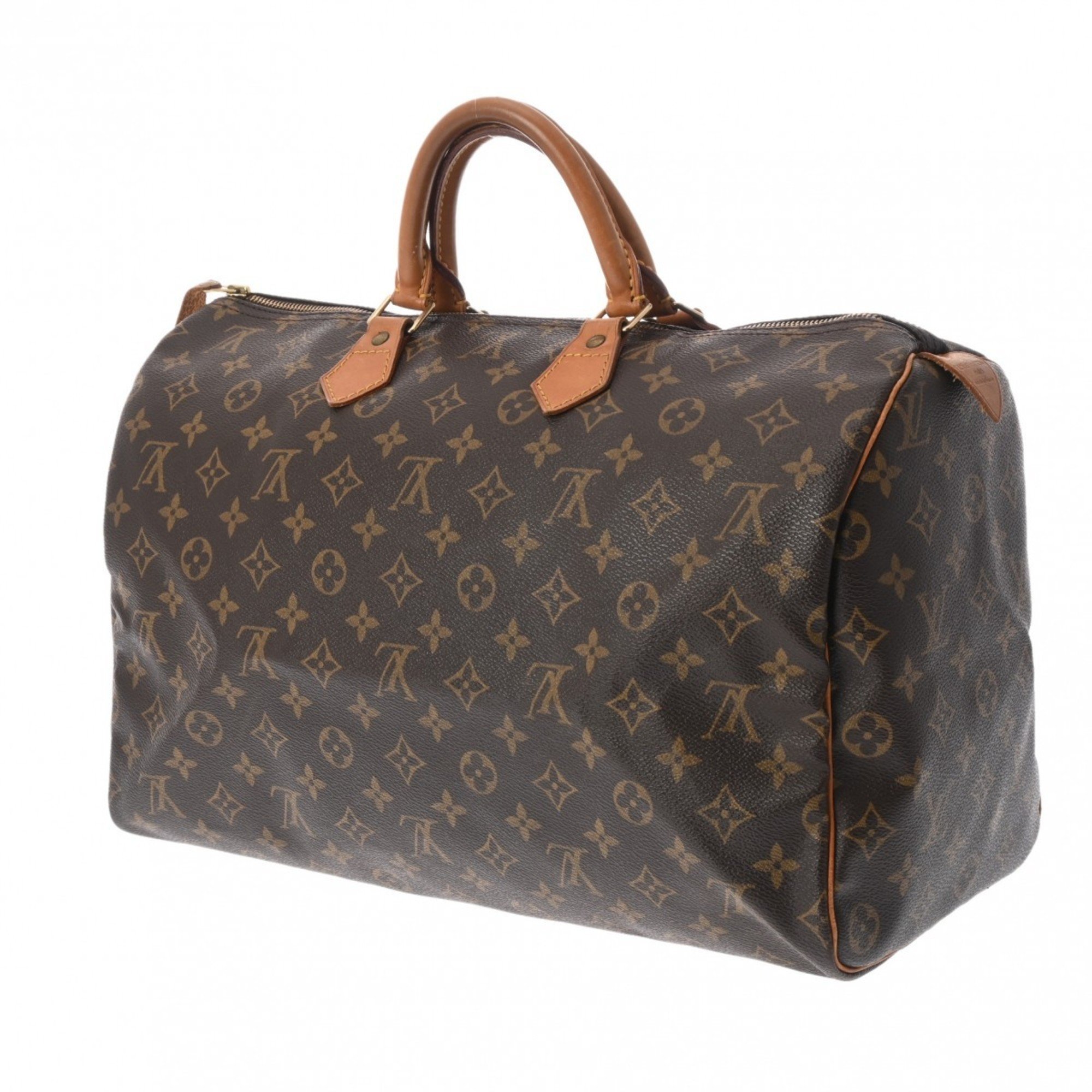 LOUIS VUITTON Louis Vuitton Monogram Speedy 40 Brown M41522 Women's Canvas Handbag