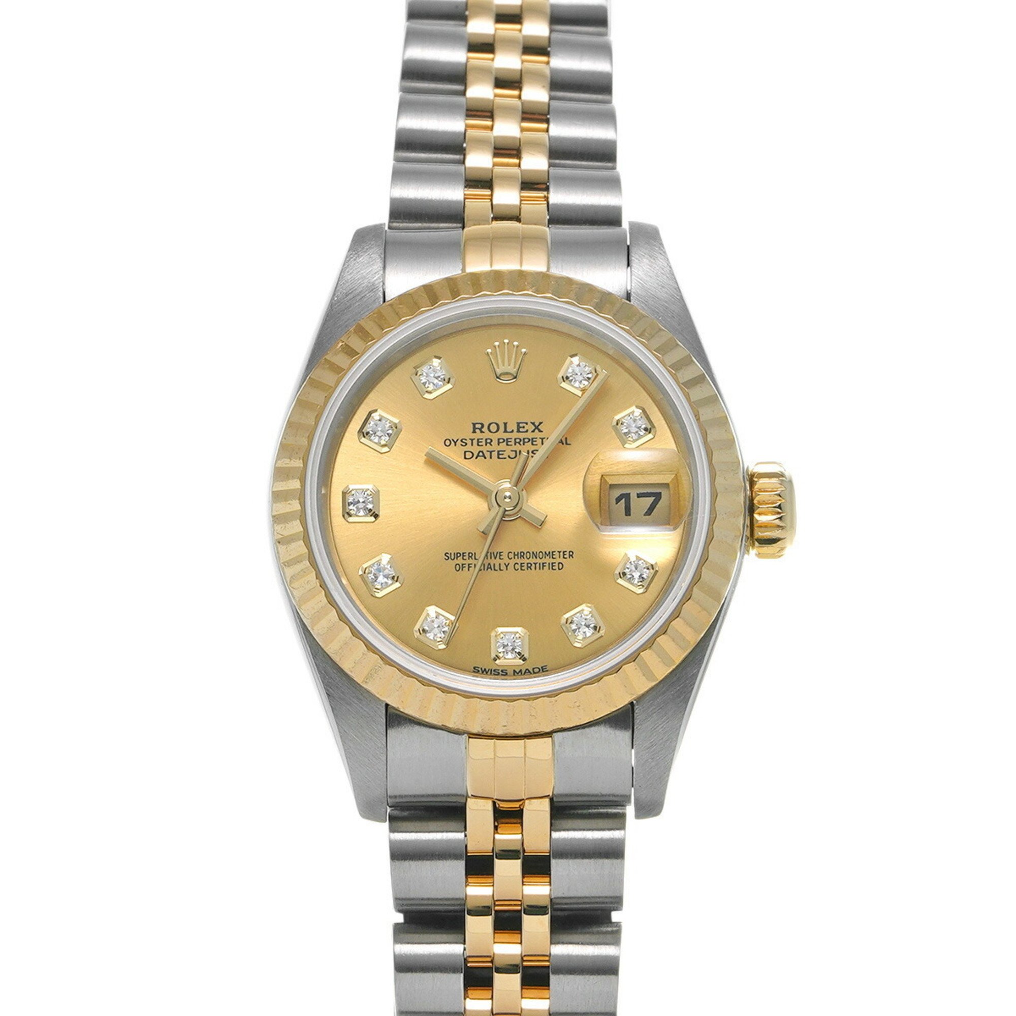 ROLEX Rolex Datejust 10P Diamond 69173G Ladies Watch Automatic