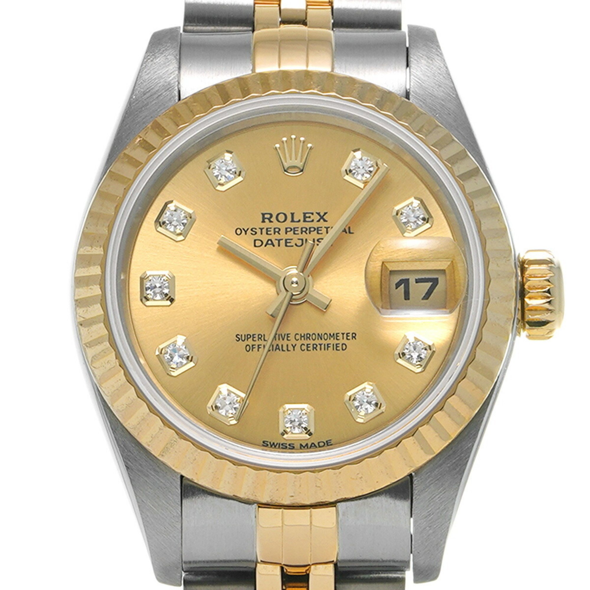 ROLEX Rolex Datejust 10P Diamond 69173G Ladies Watch Automatic