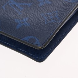 LOUIS VUITTON Louis Vuitton Taigarama Portefeuille Plaza Cobalt M30297 Men's Leather Bi-fold Wallet