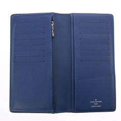 LOUIS VUITTON Louis Vuitton Taigarama Portefeuille Plaza Cobalt M30297 Men's Leather Bi-fold Wallet