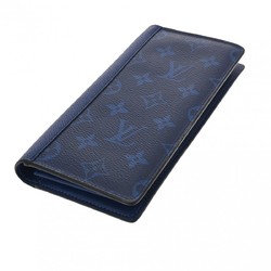 LOUIS VUITTON Louis Vuitton Taigarama Portefeuille Plaza Cobalt M30297 Men's Leather Bi-fold Wallet