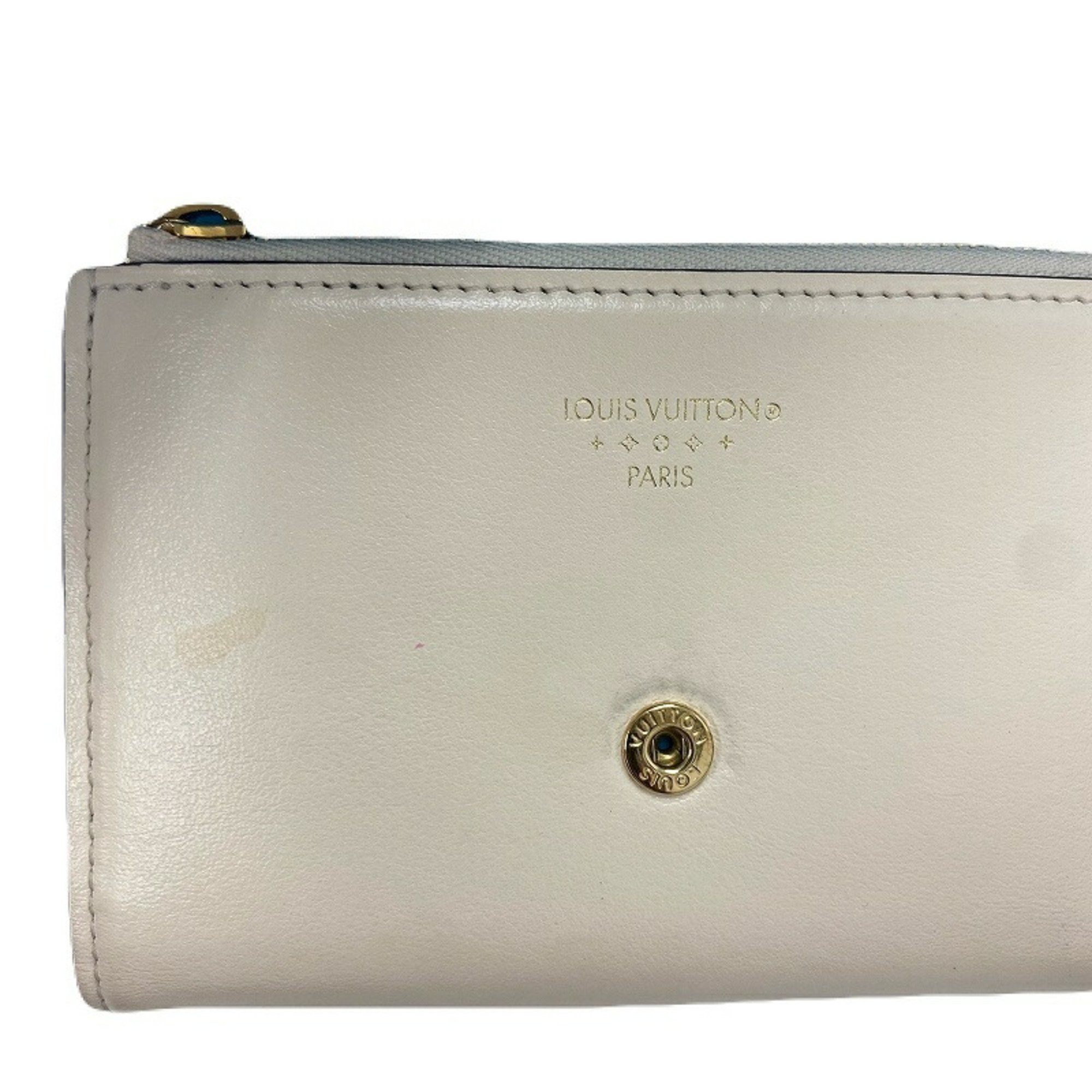 LOUIS VUITTON Portefeuille LV Pont Neuf Compact Tri-fold Wallet M69176 with Initials JA-19356