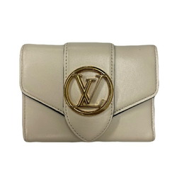 LOUIS VUITTON Portefeuille LV Pont Neuf Compact Tri-fold Wallet M69176 with Initials JA-19356