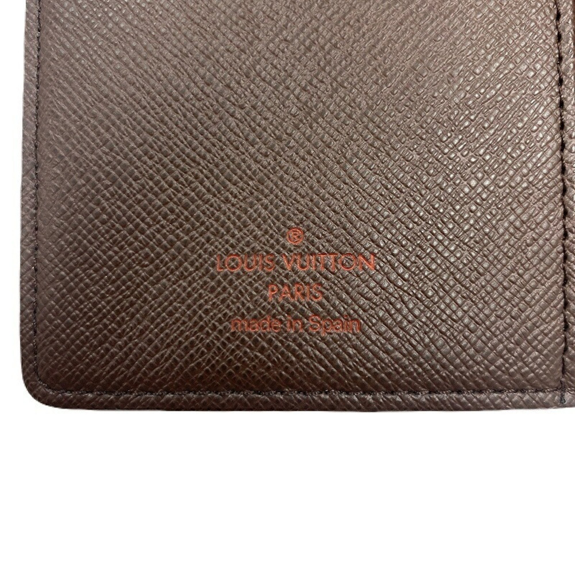 Louis Vuitton Damier Agenda Poche Notebook Cover R20703 Initials have been removed JA-19417