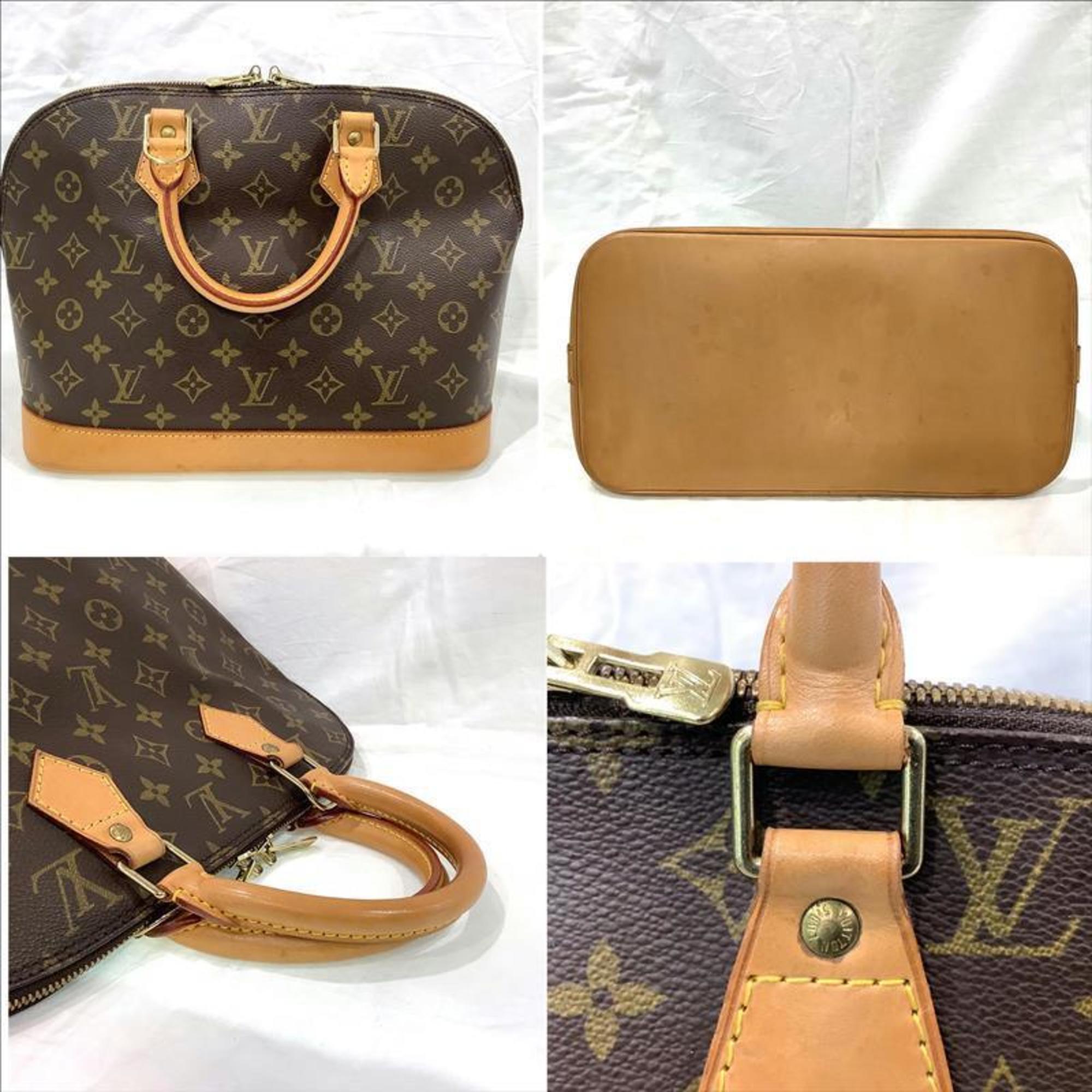 Louis Vuitton Alma M51130 Handbag Monogram BA0946 Padlock & 2 Keys KB-8811