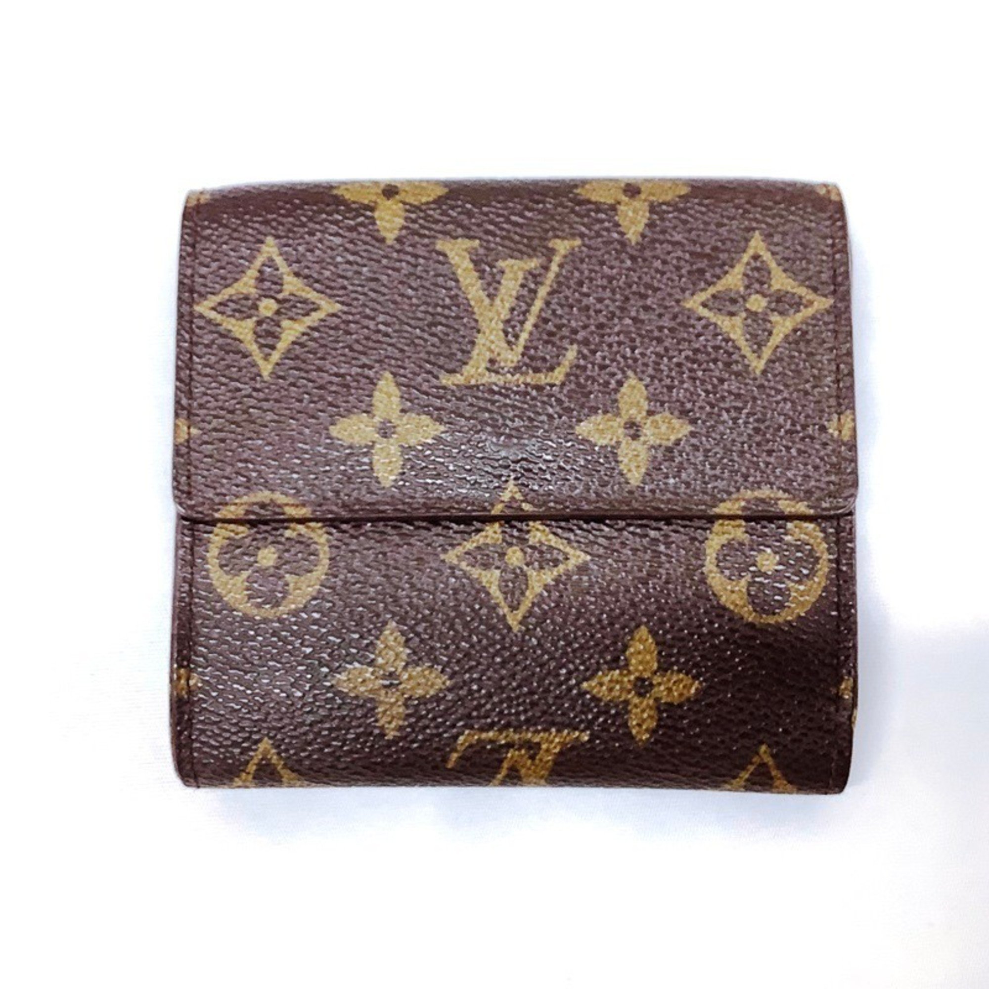 Louis Vuitton LOUIS VUITTON Porte Monnaie Bi-Fold Carte Credit Tri-Fold Wallet Leather Monogram Women's M61652 TH0976MK-473