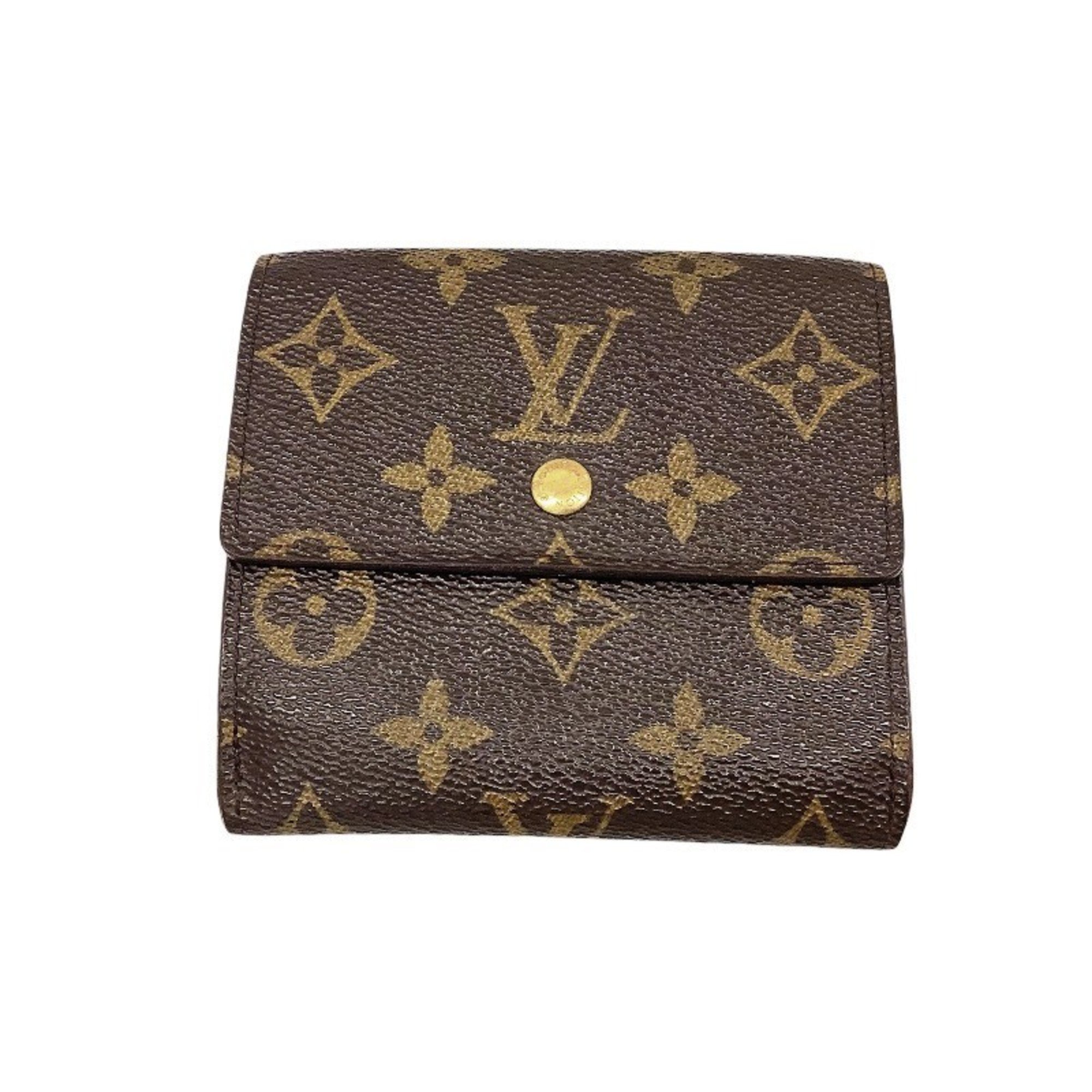 Louis Vuitton LOUIS VUITTON Porte Monnaie Bi-Fold Carte Credit Tri-Fold Wallet Leather Monogram Women's M61652 TH0976MK-473