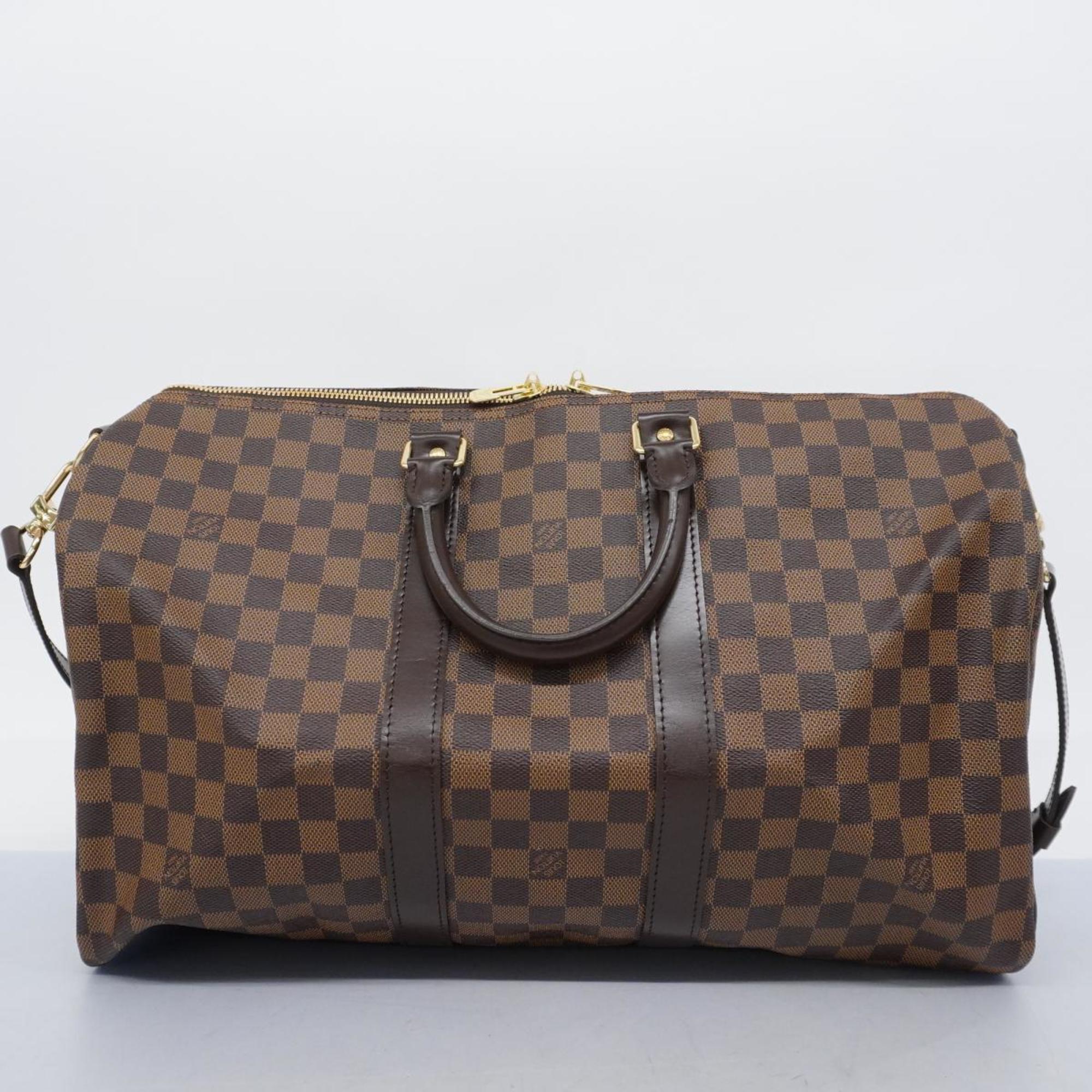 Louis Vuitton Boston Bag Damier Keepall Bandouliere 45 N41428 Ebene Men's Women's