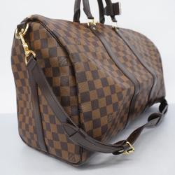 Louis Vuitton Boston Bag Damier Keepall Bandouliere 45 N41428 Ebene Men's Women's