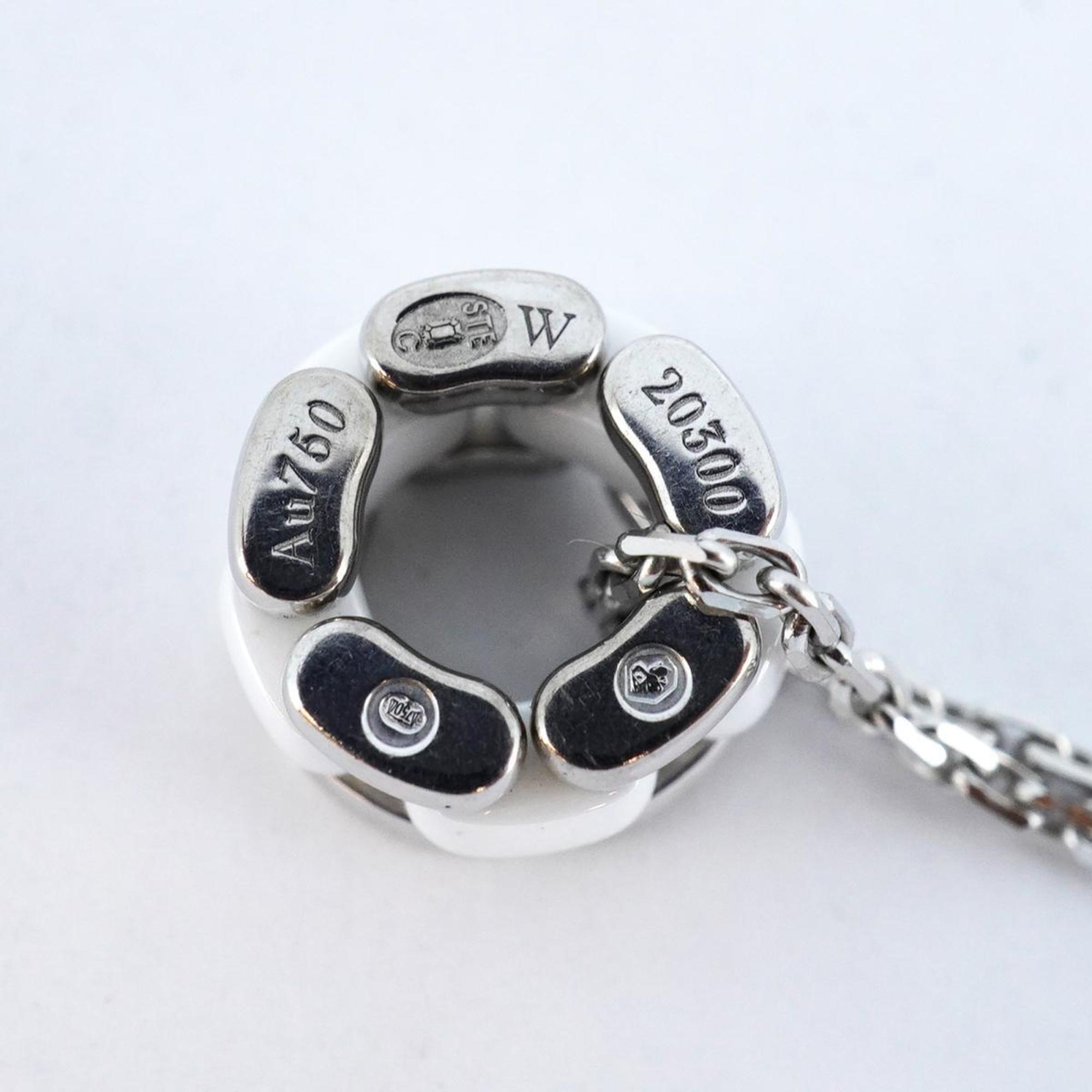 Chanel Necklace Ultra K18WG White Gold Ceramic Women's