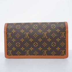 Louis Vuitton Clutch Bag Monogram Pochette Dame GM M51810 Brown Women's