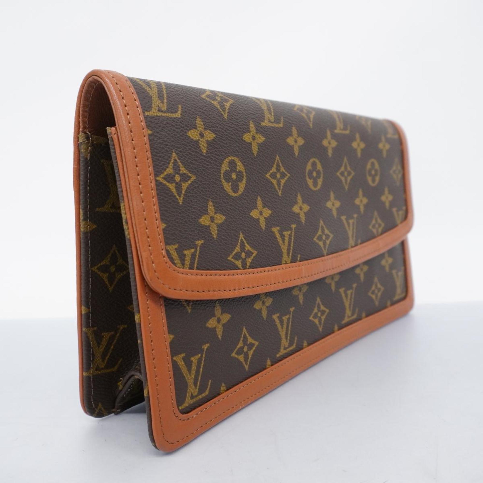 Louis Vuitton Clutch Bag Monogram Pochette Dame GM M51810 Brown Women's