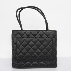 Chanel Tote Bag Reproduction Caviar Skin Black Women's